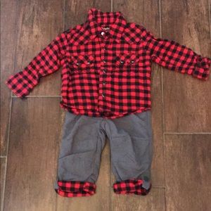 Wrangler baby boy outfit.